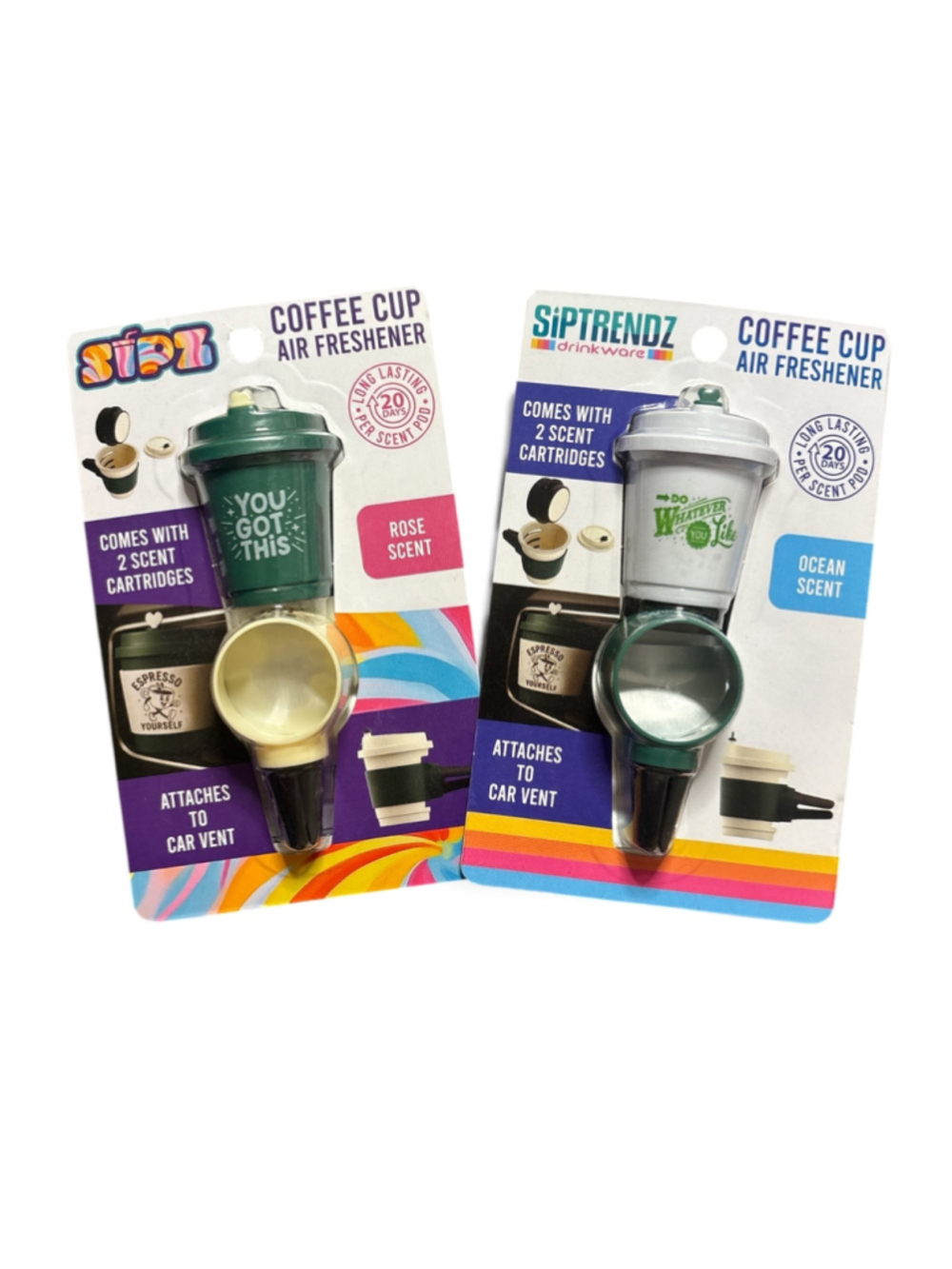 Siptrendz Coffee Cup Car Air Freshener Set Of 2